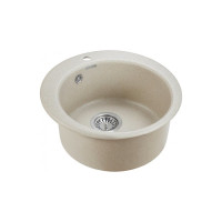Гранитная мойка Paulmark GELEGEN 50 бежевый, D475 мм PM404800-BE