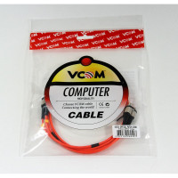 Оптический шнур VCOM FC-FC, UPC, MM, многомодовый, Duplex, VDU101-1M