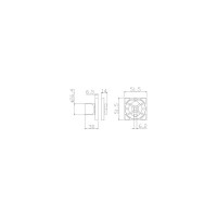Завёртка сантехническая ADDEN BAU WC SQ-003 GRAPHITE 940002023022