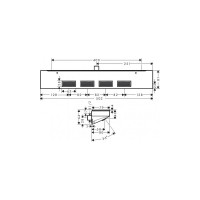 Боковой душ Hansgrohe Rainfinity 500 1jet, с полкой 26243000 00000073118