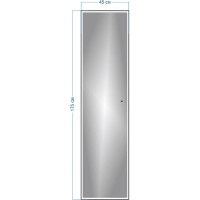 Напольное зеркало Teymi Helmi 45x175, LED Black Edition, сенсор на взмах T20317IR ЦБ-00259207