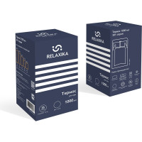 Термос для еды Relaxika 301 1 л, темно-синий R301.1000.3