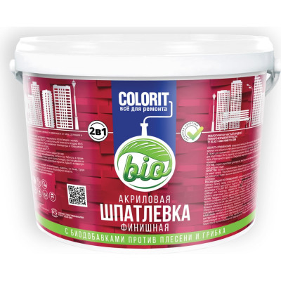 Акриловая финишная шпатлевка Colorit Bio COLORIT Bio ШК4