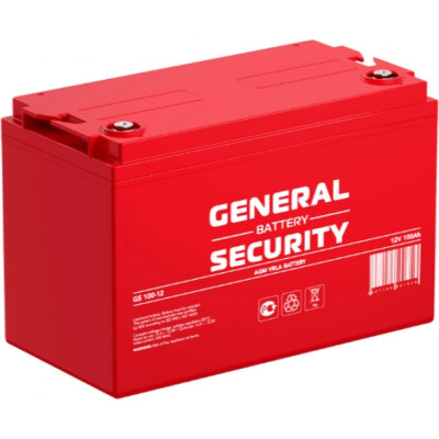 Аккумуляторная батарея General Security 12В 100 Ач GS100-12 GS100-12 GENERAL SECURITY