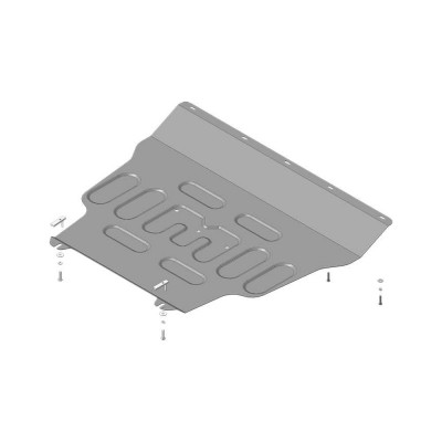 Стальная защита Д, КПП, Geely Coolray ООО Трио Сервис MOTODOR 74201