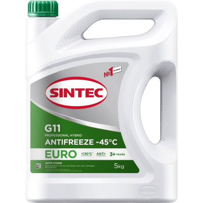 Антифриз Sintec euro g11, - 45С, зеленый 990556