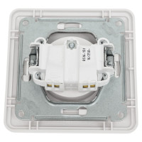 Розетка с рамкой, белая Systeme Electric СП W59 SchE RS16-151-18