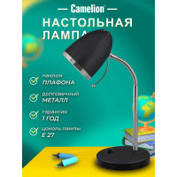 Настольный светильник, чёрный 230V 40W E27 Camelion KD-308 C02 11477