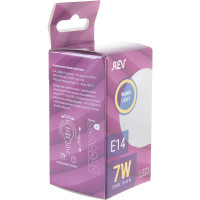 Светодиодная лампа LED G45 Е14 7W 560Лм, 2700K, теплый свет REV 32340 2