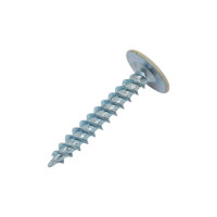 Саморезы ВИРТУОЗ 4,2x25 полусферическая головка с прессшайбой, цинк, острый RAL1014 200 шт 280-05919