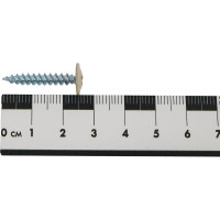 Саморезы ВИРТУОЗ 4,2x25 полусферическая головка с прессшайбой, цинк, острый RAL1014 200 шт 280-05919