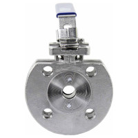 Шаровой полнопроходной кран DN.ru КШмФП.316.200 Ду15 Ру16 с ISO-фланцем, межфланцевый D160-04802