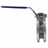 Шаровой полнопроходной кран DN.ru КШмФП.316.200 Ду15 Ру16 с ISO-фланцем, межфланцевый D160-04802