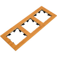 3-местная рамка Systeme Electric AtlasDesign Nature дерево бамбук ATN353203