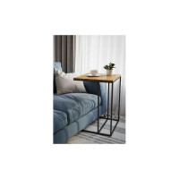 Придиванный стол Мебелик Хайгрет дуб американский/черный 6723