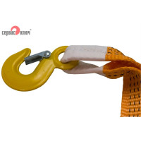 Ленточный трос в пакете СЕРВИС КЛЮЧ суперусиленный 5 т 19005