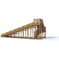 Детская заливная горка MoyDvor Swan-3