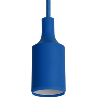 Пластиковый патрон REV E27 с подвесом 1 м, синий 24646 6