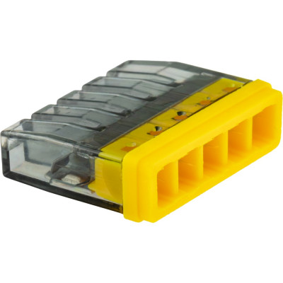 Монтажные клеммы duwi прозрачные СМК 772-205, 0,5-2,5мм2, прозрачная 5 шт. 26731 7