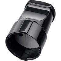Розетка кабельная duwi прямая б/з 10А 230B черная 30457 9