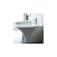 Напольное биде HATRIA SCULTURE 1 отверстие для смесителя, 40х60 см, белое YR4201