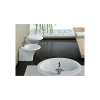 Напольное биде HATRIA SCULTURE 1 отверстие для смесителя, 40х60 см, белое YR4201