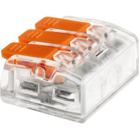 Соединительные монтажные клеммы duwi с рычажком прозрачные СМК 223-413, 2,5мм2, 5 шт. 26613 6