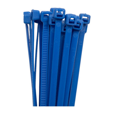 Кабельный хомут duwi нейлон, 250x3,6 мм, синий, 25 шт. 30239 1