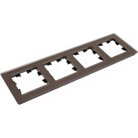 4-ая рамка Systeme Electric AtlasDesign Nature Стекло мокко SE ATN320604