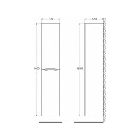 Подвесной шкаф BelBagno Pino Scania ACQUA-1600-2A-SC-PS-P
