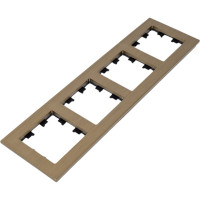 Рамка Systeme Electric AtlasDesign NATURE металл латунь 4-ая ATN312204