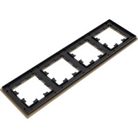 Рамка Systeme Electric AtlasDesign NATURE металл латунь 4-ая ATN312204