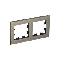 Рамка Systeme Electric AtlasDesign NATURE металл латунь 2-ая ATN312202