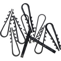 Дюбель-хомут duwi ДХК 5х10, черный, круглый, 10 шт. 30347 3