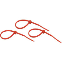 Кабельный хомут duwi нейлон, 100x2,5 мм, красный, 25 шт. 30220 9