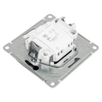 Переключатель Systeme Electric Glossa Антрацит 1-клавишный с подсветкой сх.6а, 10АХ SE GSL000763