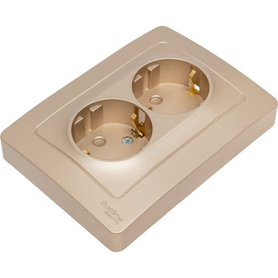 Розетка Systeme Electric Blanca внутр Титан 2-ая с/з без шторок, 16А, 250В SE BLNRS001024