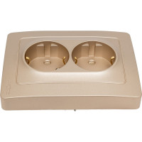 Розетка Systeme Electric Blanca внутр Титан 2-ая с/з без шторок, 16А, 250В SE BLNRS001024