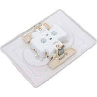 Розетка Systeme Electric Blanca внутр Бел 2-ая б/з со шторками, 16А, 250В SE BLNRS000121