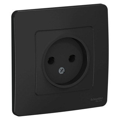Розетка Systeme Electric (Schneider Electric) без шторок Blanca, Антрацит, 16 А, 250 В BLNRS000016