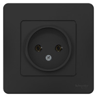 Розетка Systeme Electric (Schneider Electric) без шторок Blanca, Антрацит, 16 А, 250 В BLNRS000016
