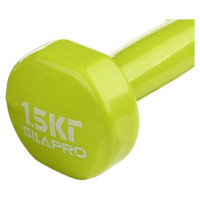 Гантель с виниловым покрытием SILAPRO 1.5 кг 197-006