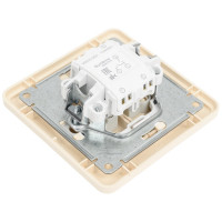 2-клавишный выключатель Systeme Electric скрытой проводки W59 10А IP20 10AX в сборе слоновая кость VS510-252-28