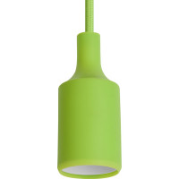 Пластиковый патрон E27 REV с подвесом 1 м, зеленый 24644 2