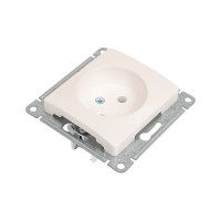 Розетка Systeme Electric (Schneider Electric) Glossa Перламутр б/з, 16А SE GSL000641
