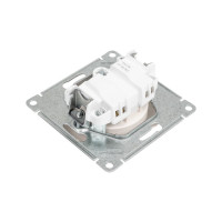 Розетка Systeme Electric (Schneider Electric) Glossa Перламутр б/з, 16А SE GSL000641