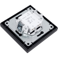 2-клавишный выключатель Systeme Electric AtlasDesign Карбон сх.5, 10АХ, в сборе SE ATN001052