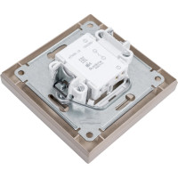 1-клавишный выключатель Systeme Electric AtlasDesign Шампань сх.1, 10АХ, в сборе SE ATN000512