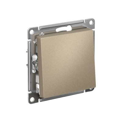 Механизм выключателя Systeme Electric 1-кл. ATLAS DESIGN сх.1 10АХ шампань ATN000511 1240311