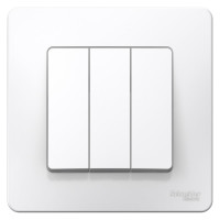 3-клавишный выключатель Systeme Electric Blanca внутренний, Белый, 10А, 250B SE BLNVS100501